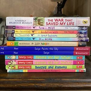 Youth Books Judy Moody, American Girl, Ramona, Disney the Never Girls